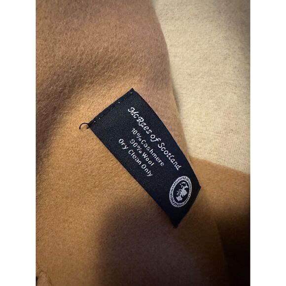 NWT Mejeewool 90% Wool 10% Cashmere Soft 75"x55" Twin Throw Blanket Camel - Picture 2 of 2